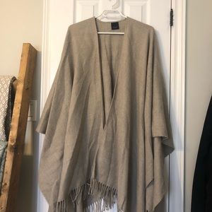 Lord & Taylor Open Poncho Shawl